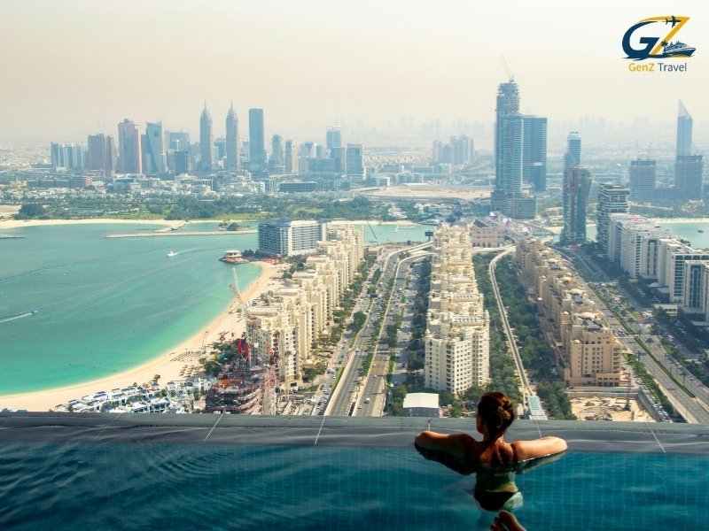 Aloft Palm Jumeirah hotel exterior with beachfront and modern architecture Dubai
