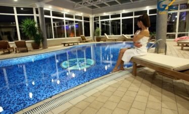 luxury spa wellness center at Amethyst Napa Hotel Cyprus indoor pool relaxation