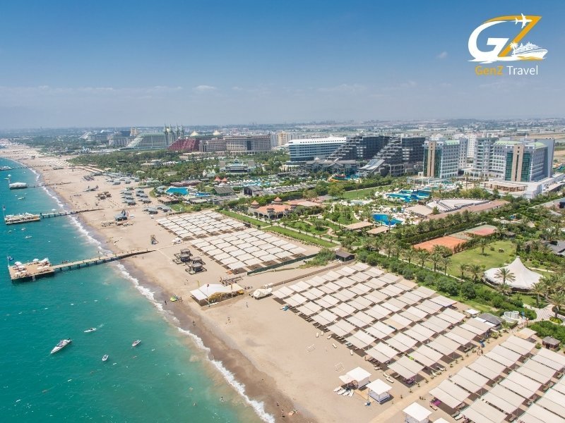 Antalya all inclusive holiday 2026 at Lara Beach resort with pools and Mediterranean sea view