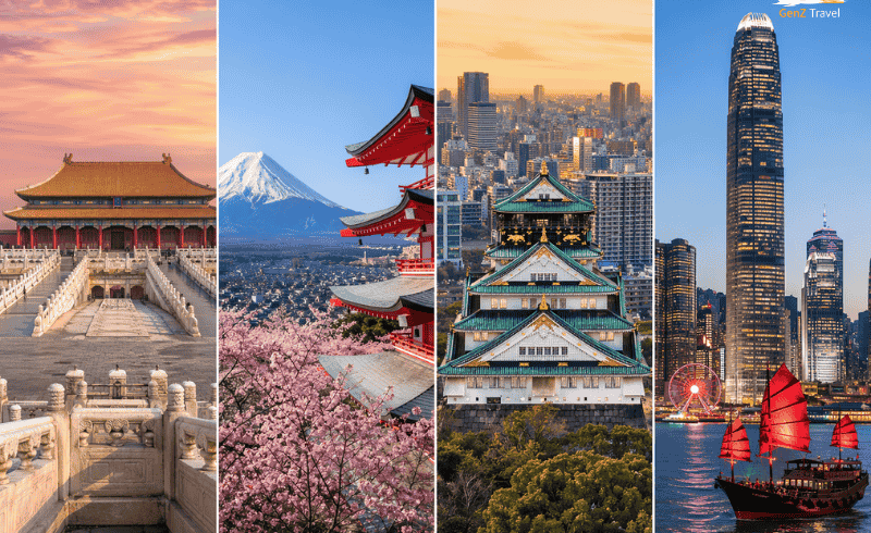 12-night Beijing Tokyo Osaka Hong Kong holiday from UK featuring multi-city Asia tour landmarks