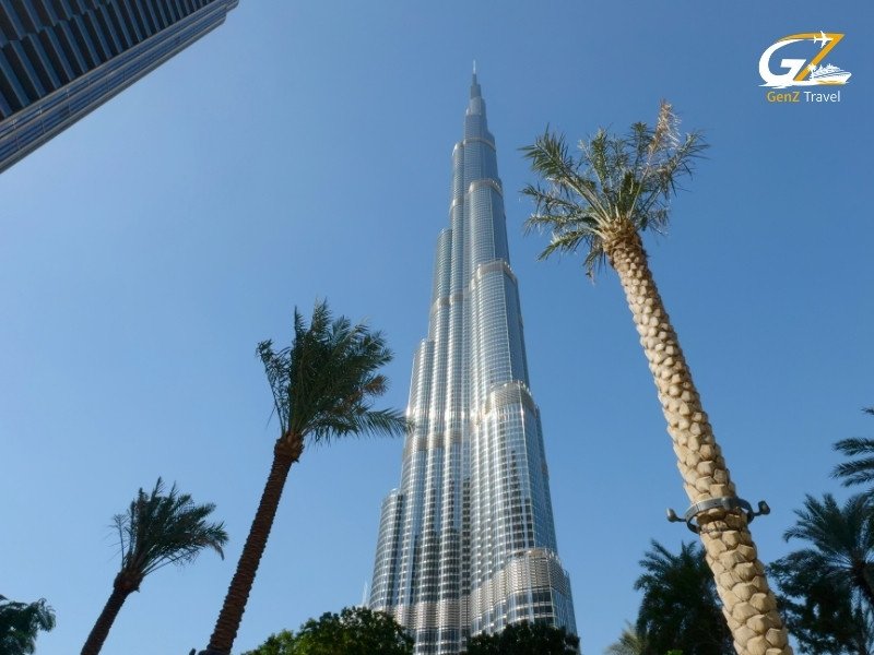 Burj Khalifa night view Downtown Dubai skyline luxury Dubai holiday 2026