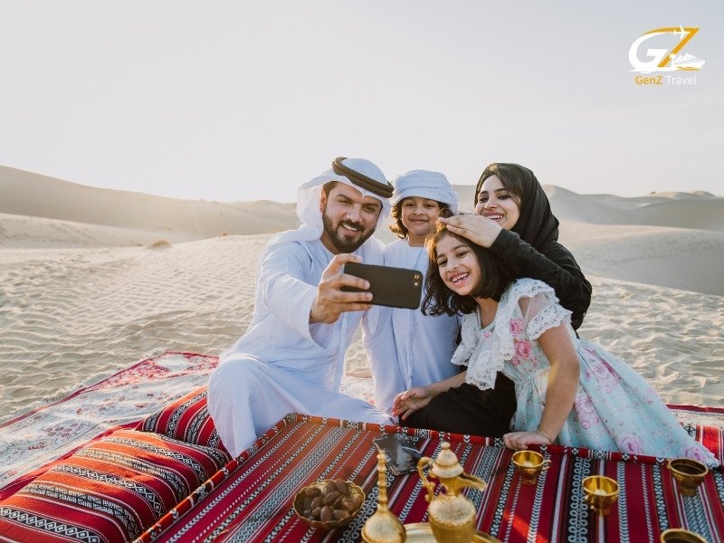 Dubai desert safari experience with dune bashing and Bedouin camp for UAE holiday package