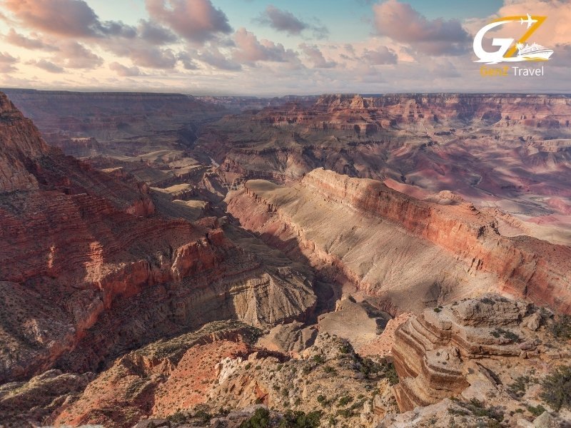 Grand Canyon scenic view from a day trip excursion from Las Vegas