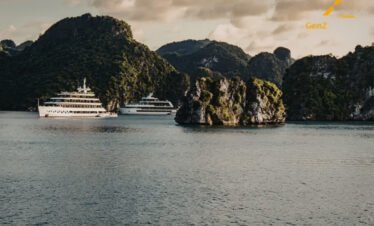Ha Long Bay luxury cruise among limestone karsts Vietnam holiday package