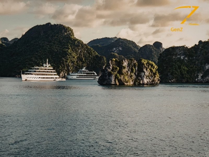 Ha Long Bay luxury cruise among limestone karsts Vietnam holiday package