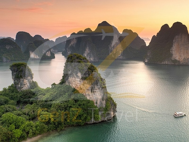Vietnam tours from UK Ha Long Bay cruise with limestone karsts and luxury boats