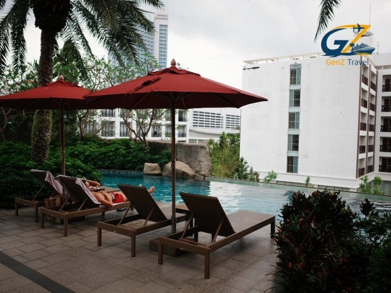 Hard Rock Hotel Pattaya pool and beachfront resort with vibrant atmosphere Thailand