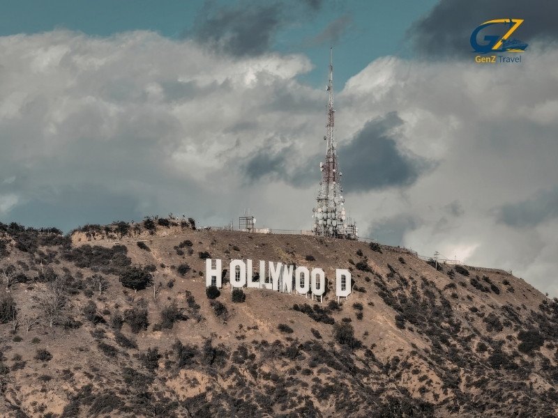Hollywood sign and Griffith Observatory view in Los Angeles for USA multi centre tour
