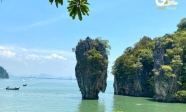 James Bond Island Phang Nga Bay Thailand iconic limestone rock formation