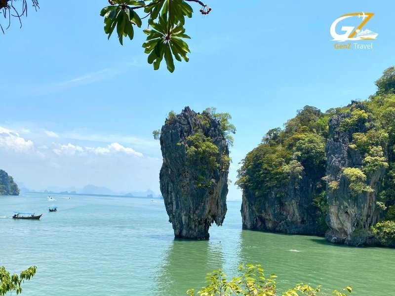 James Bond Island Phang Nga Bay Thailand iconic limestone rock formation