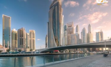 JBR Beach Dubai Marina skyline luxury holiday 2026 with beachfront hotels and turquoise water