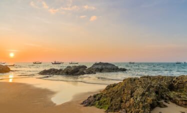 Khao Lak beach with rainforest coastline offering peaceful Thailand luxury holiday escape