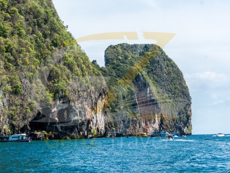 Thailand travel packages highlighting Krabi Railay Beach limestone cliffs