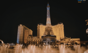Las Vegas Strip skyline at night with neon lights and famous hotels for Las Vegas holidays 2026