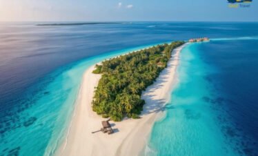 Maldives aerial island, turquoise ocean Maldives, tropical island drone, paradise island