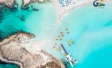 Nissi Beach Ayia Napa Cyprus turquoise water white sand Mediterranean beach