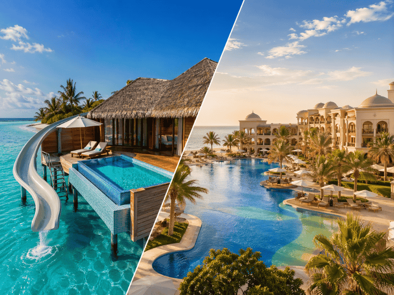 Siyam World Maldives & Rixos Saadiyat Island tour luxury twin centre holiday with water villa and Abu Dhabi beach resort