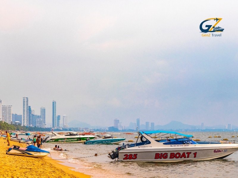 Speedboat traveling across turquoise waters from Phuket to Koh Yao Yai surrounded by limestone islands