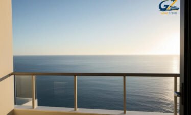 superior sea view room balcony at Amethyst Napa Hotel Ayia Napa Cyprus