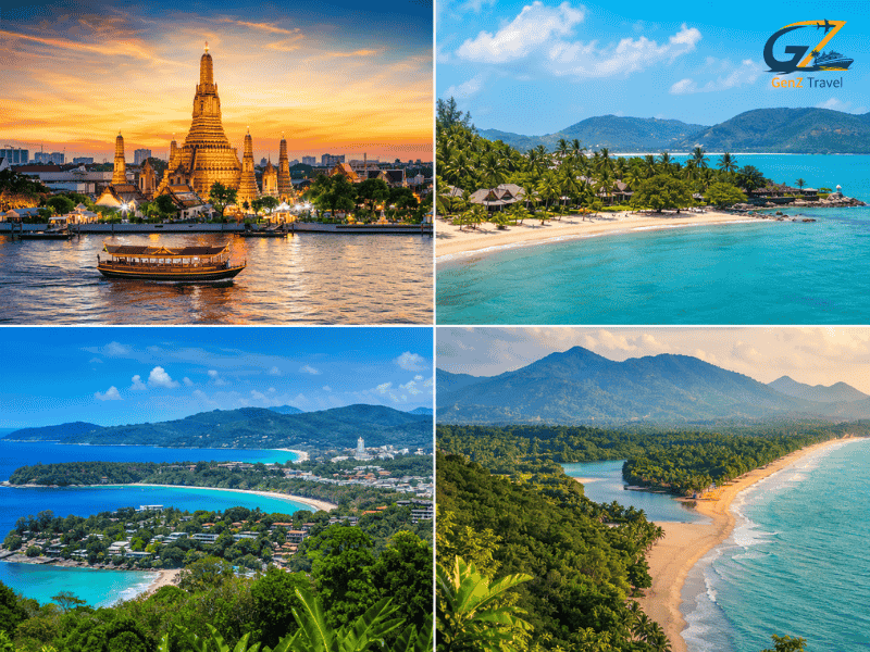Thailand multi centre holiday featuring Bangkok temples, Koh Samui beaches, Phuket coastline and Khao Lak tropical shore