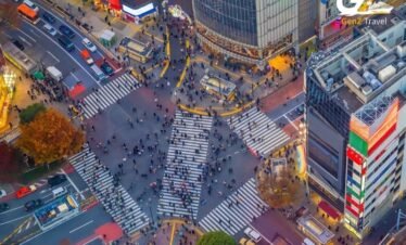 Tokyo Shibuya Crossing night skyline in Japan multi-city Asia tour package