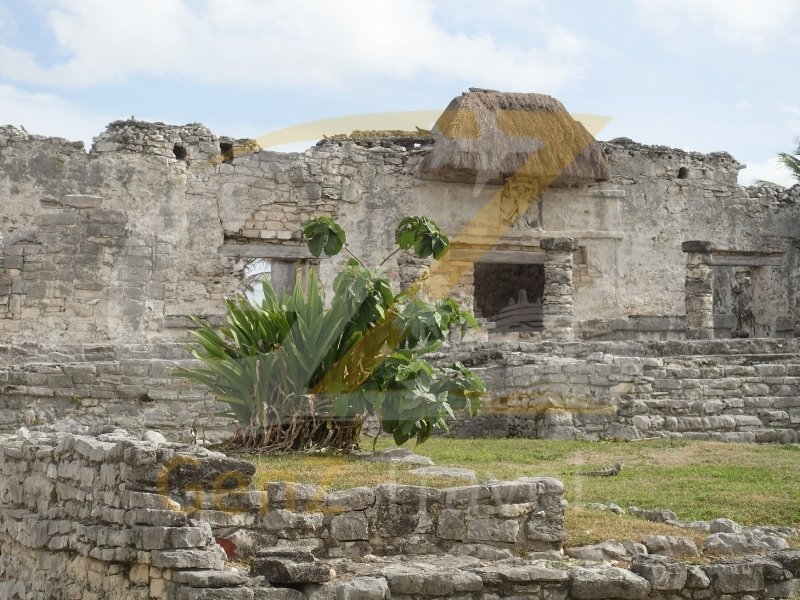 Tulum ruins overlooking Caribbean Sea Mexico Riviera Maya holidays