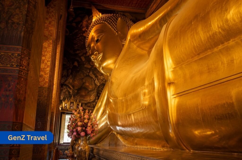Reclining Buddha statue at Wat Pho Bangkok Thailand