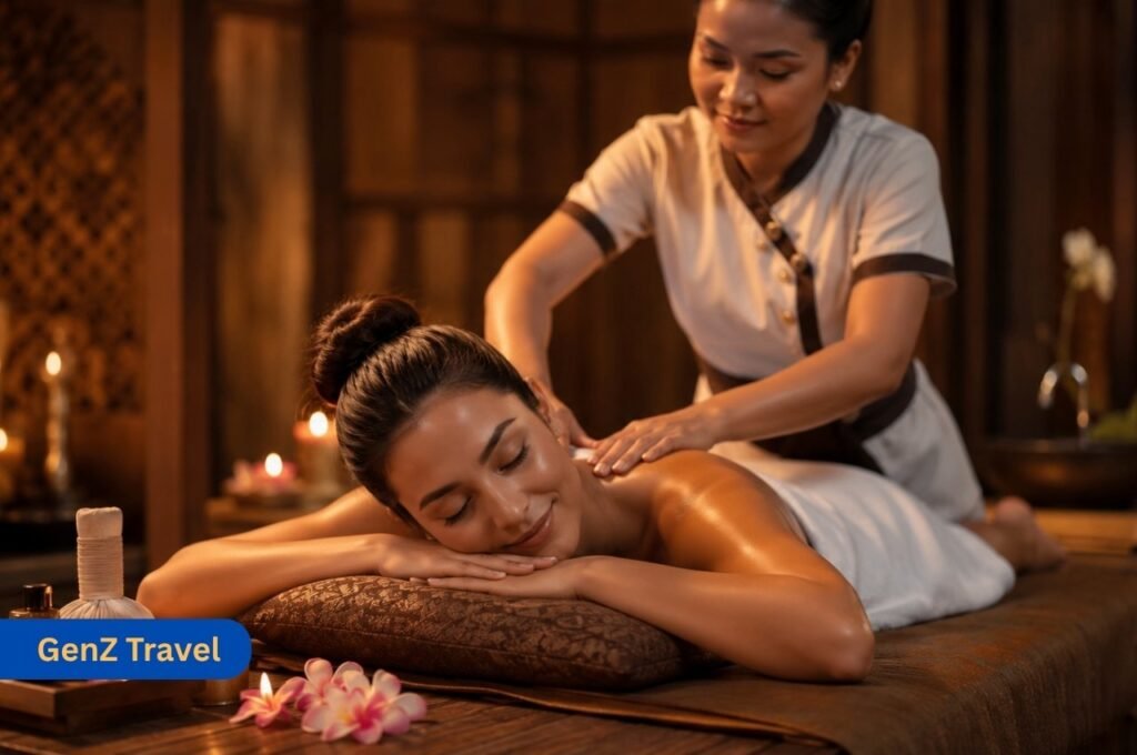 Traditional Thai massage spa experience in Bangkok Thailand