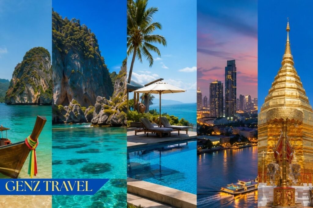 Best Thailand honeymoon destinations including Phuket Krabi Koh Samui Bangkok and Chiang Mai