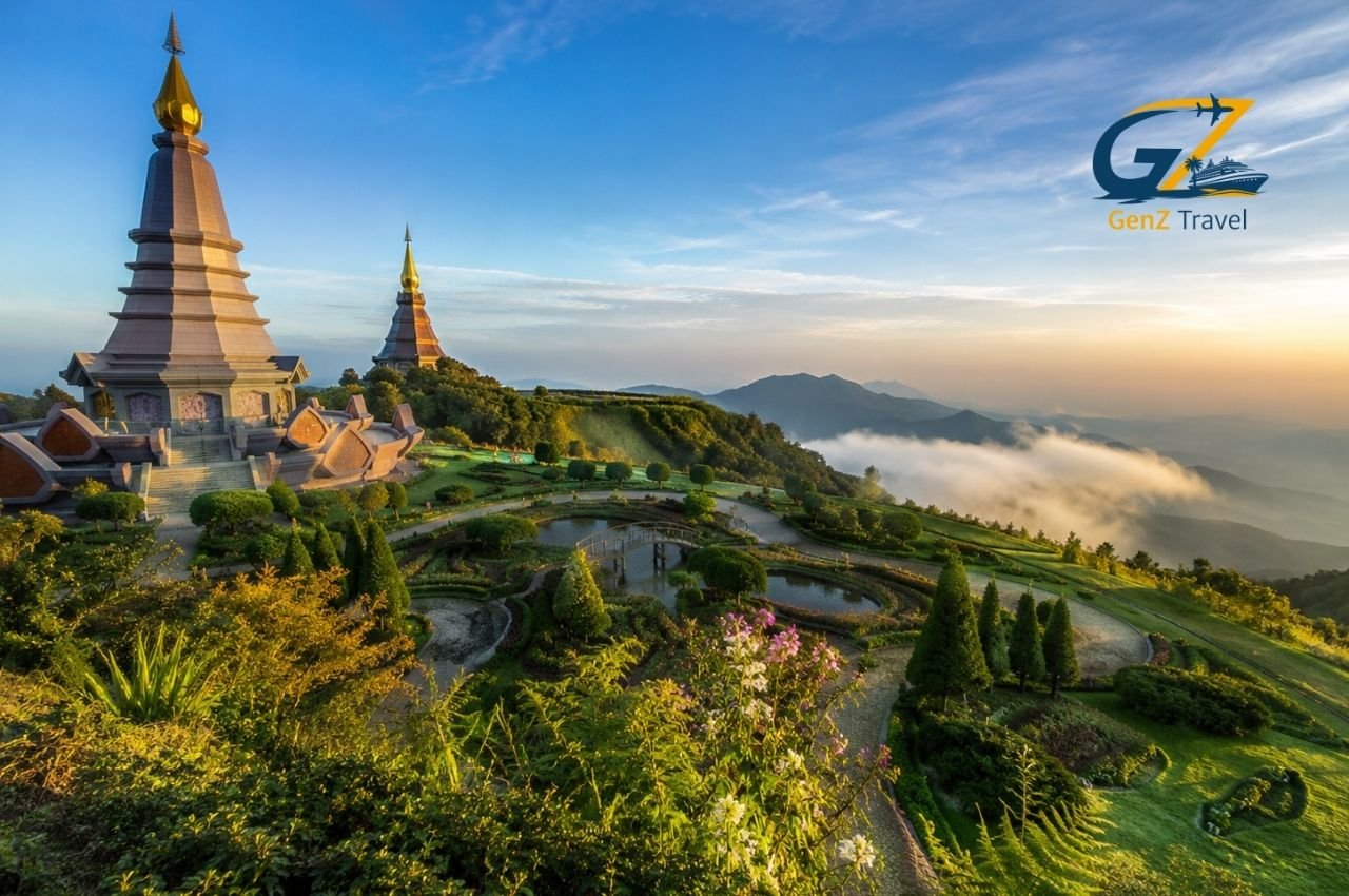 Best things to do in Chiang Mai with mountain temples, gardens and sunrise views in northern Thailand.