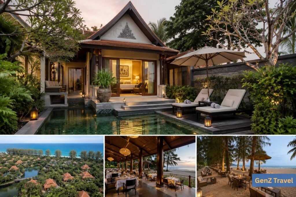 Anantara Mai Khao private-pool villa, lagoon grounds and beachfront dining