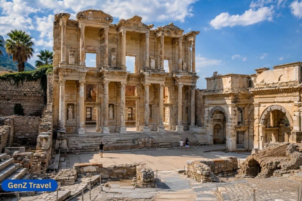 Library of Celsus in Ephesus ancient city, a top historical place to visit in Turkey