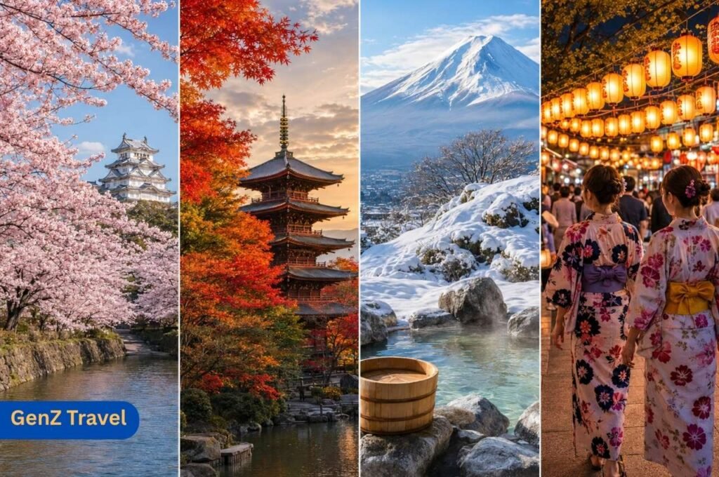 bet time to visit japan according to weather