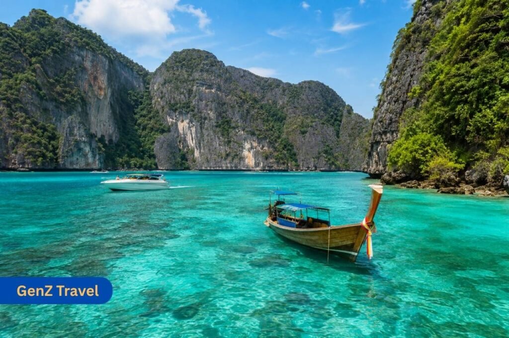 Things to do in Phuket with Phi Phi Islands day trip, longtail boat and limestone cliffs