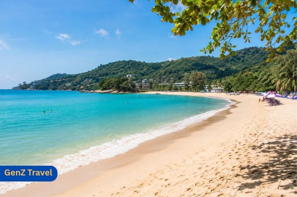 Kata Beach Phuket with soft sand and calm turquoise water for first-time visitors