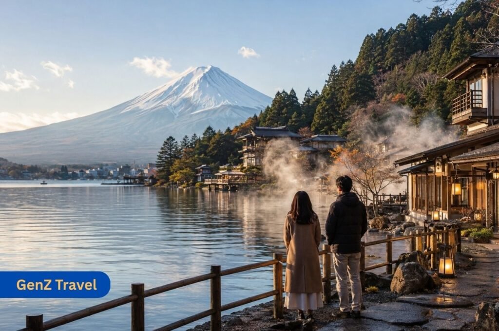 Mount Fuji and Hakone Japan holidays with lake views, ryokan stays, hot spring steam and scenic nature