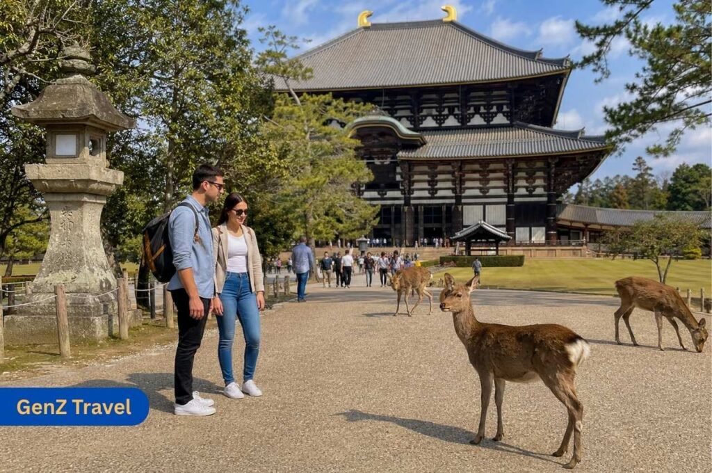 Nara Japan holidays with deer park, historic temple, peaceful walking paths and easy day trip from Kyoto or Osaka