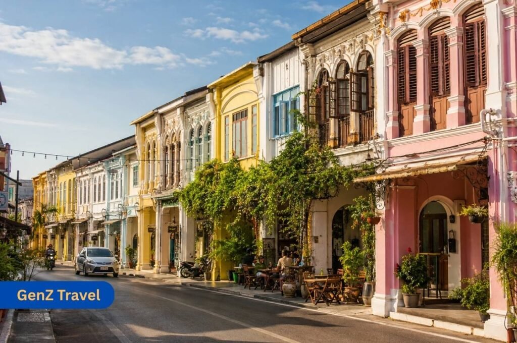 Things to do in Phuket Old Town with colourful Sino Portuguese streets and local cafes