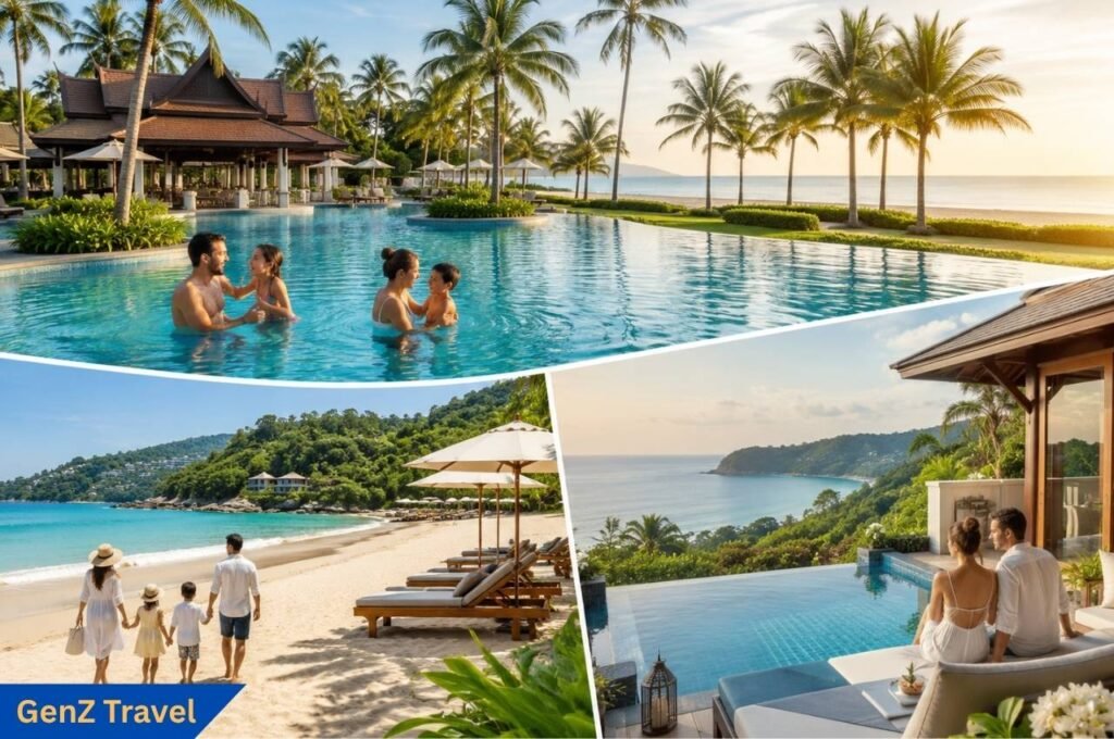 Phuket family resort with beach, pool and tropical gardens