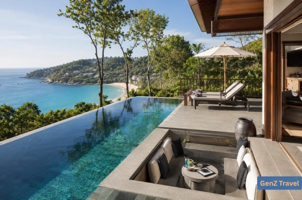 Private infinity pool villa overlooking Kata Noi Beach in Phuket
