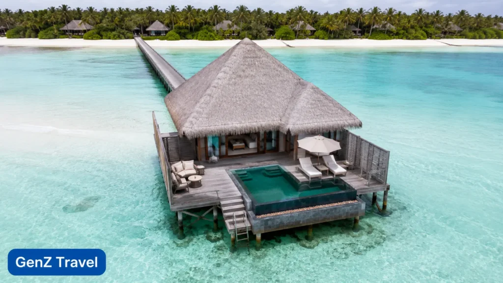 Cheval Blanc Randheli Maldives overwater villa with private plunge pool