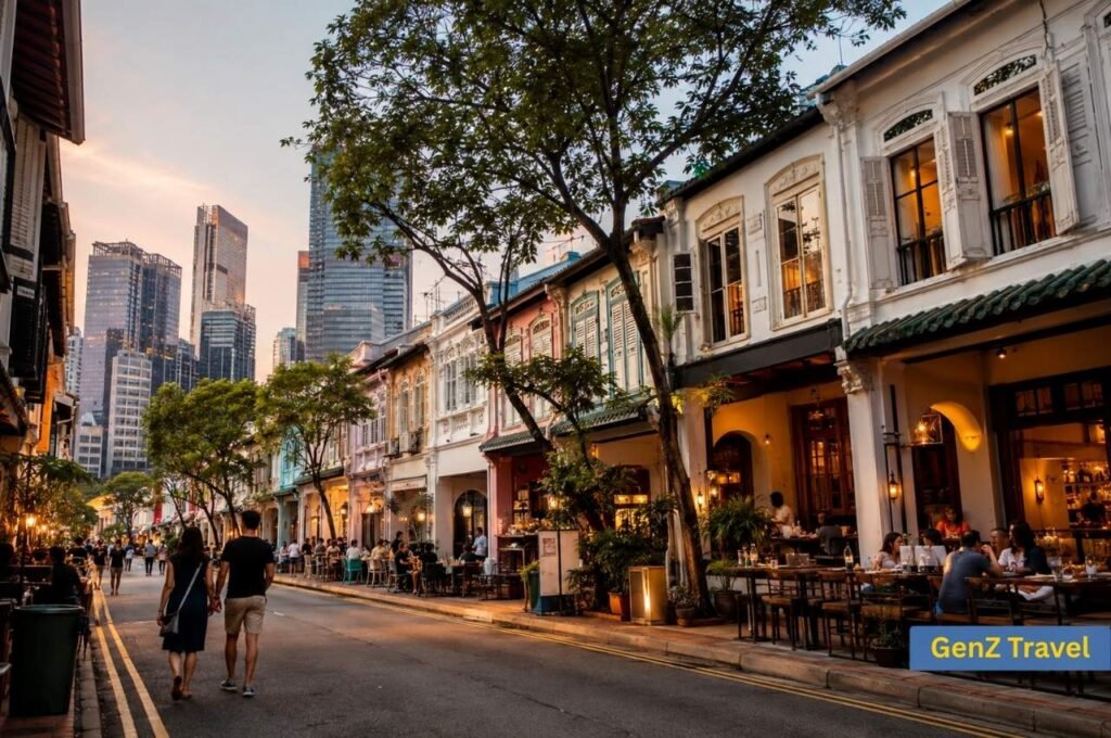 Where to stay in Singapore for couples and foodies, heritage shophouses and restaurants in Tanjong Pagar and Duxton