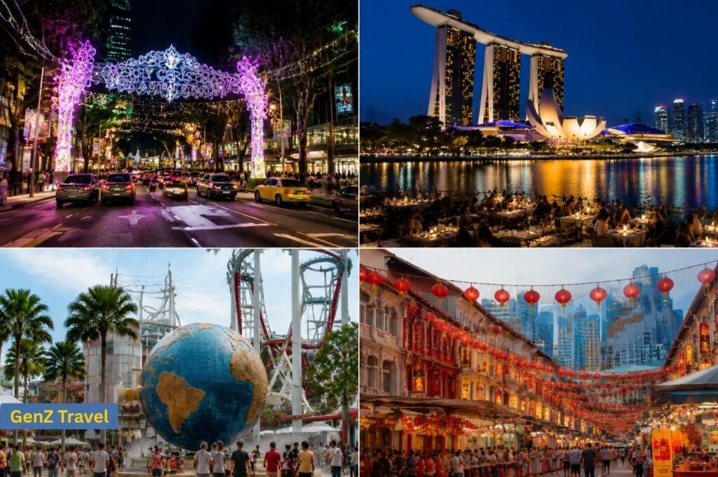 Christmas experiences in Singapore with festive lights, Marina Bay views and family attractions