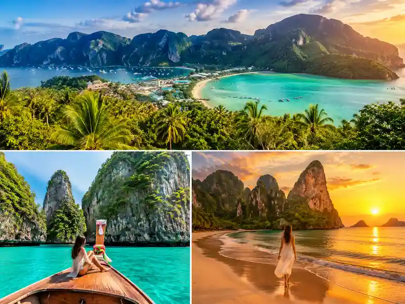 Thailand Island Escape holiday featuring Phuket, Phi Phi Islands and Krabi with tropical beaches, turquoise waters and limestone cliffs